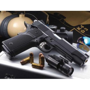 Страйкбольный пистолет Hi-Capa, Gas, чёрный KP-05 (KJW)